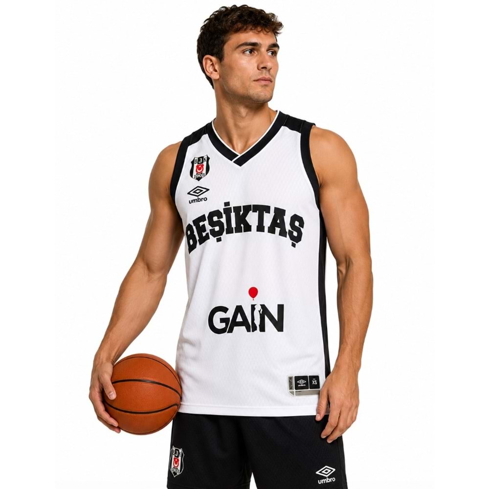 Beşiktaş Umbro Sponsor Baskılı Erkek Basketbol Forması