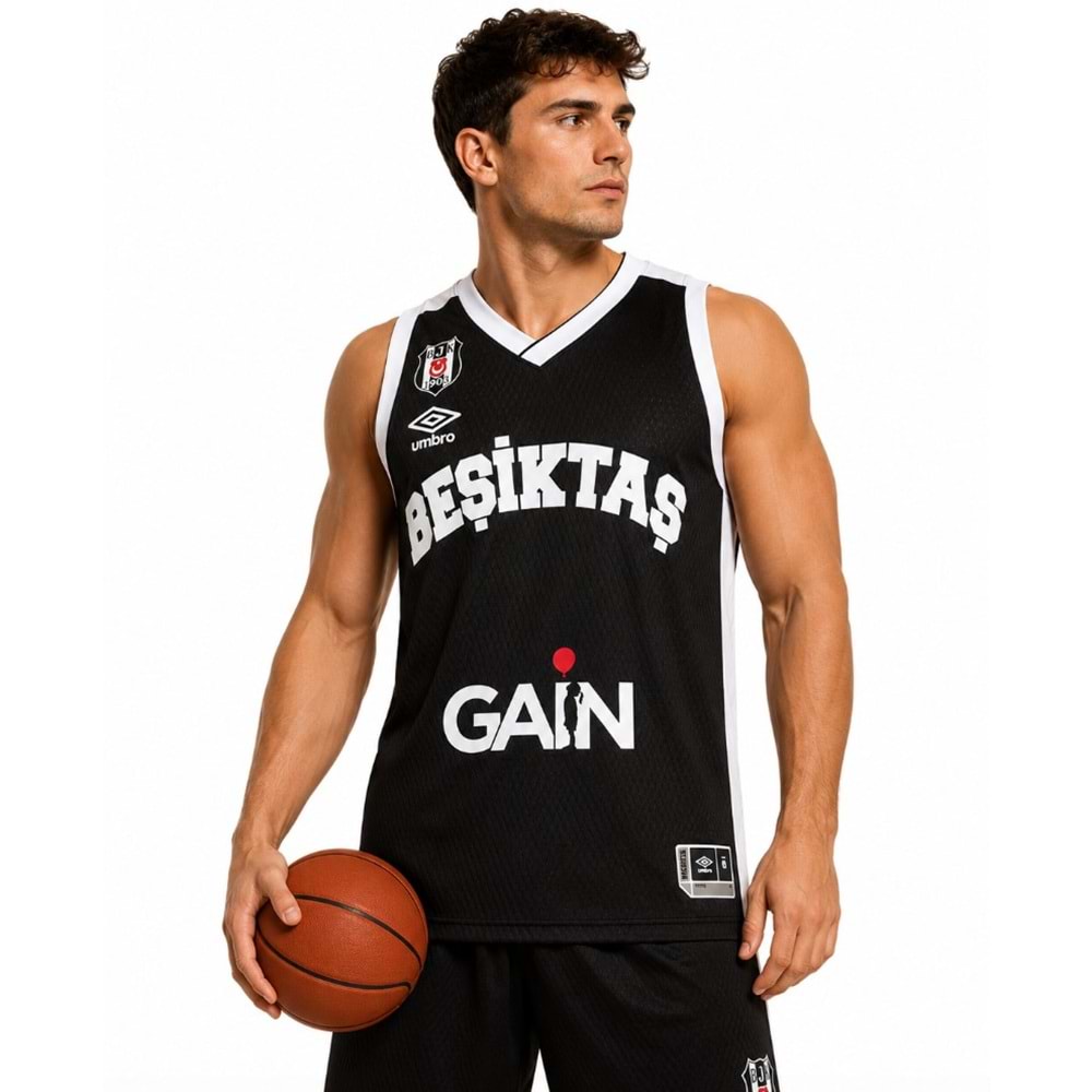 Beşiktaş Umbro Sponsor Baskılı Erkek Basketbol Forması