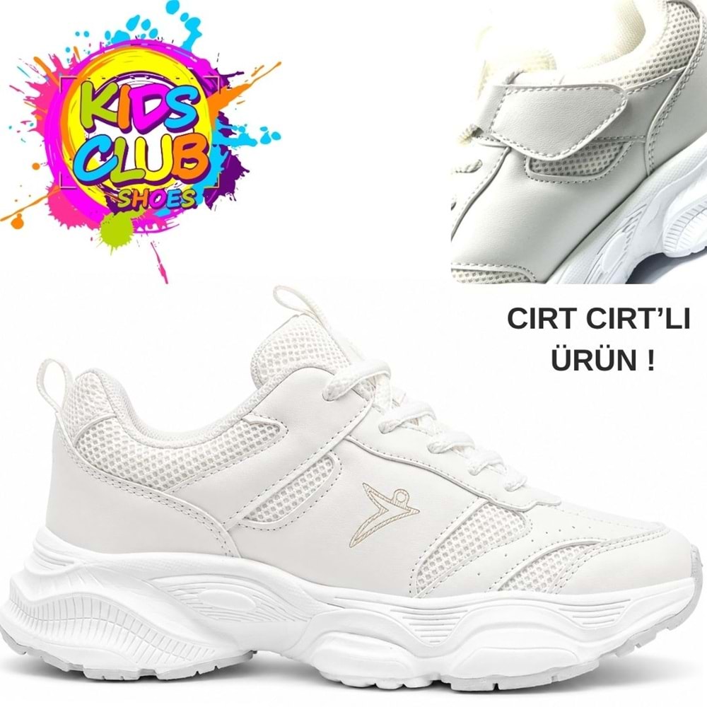Cool Birian-26 Bağcık Görünümlü Cırt Cırtlı Sneaker Ortopedik Çocuk Spor Ayakkabı