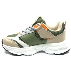 Cool Birian-26 Bağcık Görünümlü Cırt Cırtlı Sneaker Ortopedik Çocuk Spor Ayakkabı