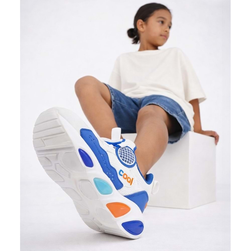 Cool Leon Akıllı Bağcıklı Işıklı Ortopedik Çocuk Spor Ayakkabı