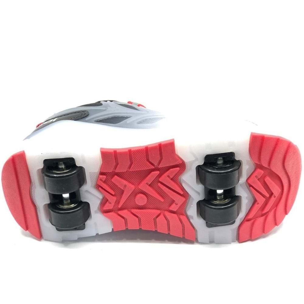 Cool Wheel Akıllı Bağcıklı Işıklı Ortopedik Patenli Çocuk Spor Ayakkabı