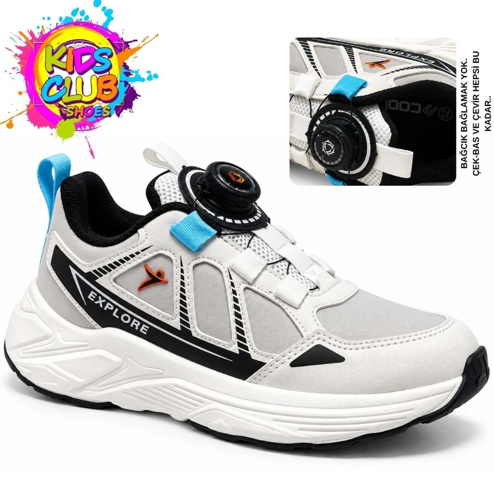 Cool Explore Akıllı Bağcıklı Ortopedik Çocuk Spor Ayakkabı