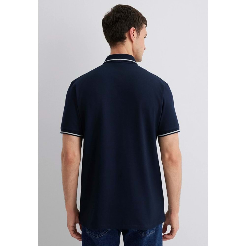 Mavi M0612648-80872 Yaka Detaylı Erkek Polo Yaka Tişört Erkek Tişort